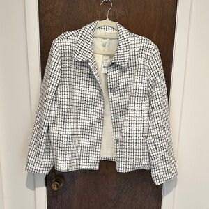 NWT - J Crew Women's Black and White Checkered Lady Jacket Blazer